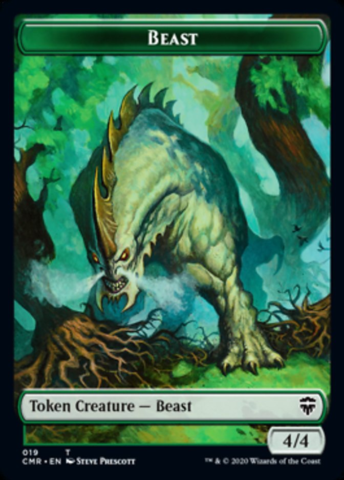 Beast (18) // Beast Token (19) [Commander Legends Tokens] | Tacoma Games