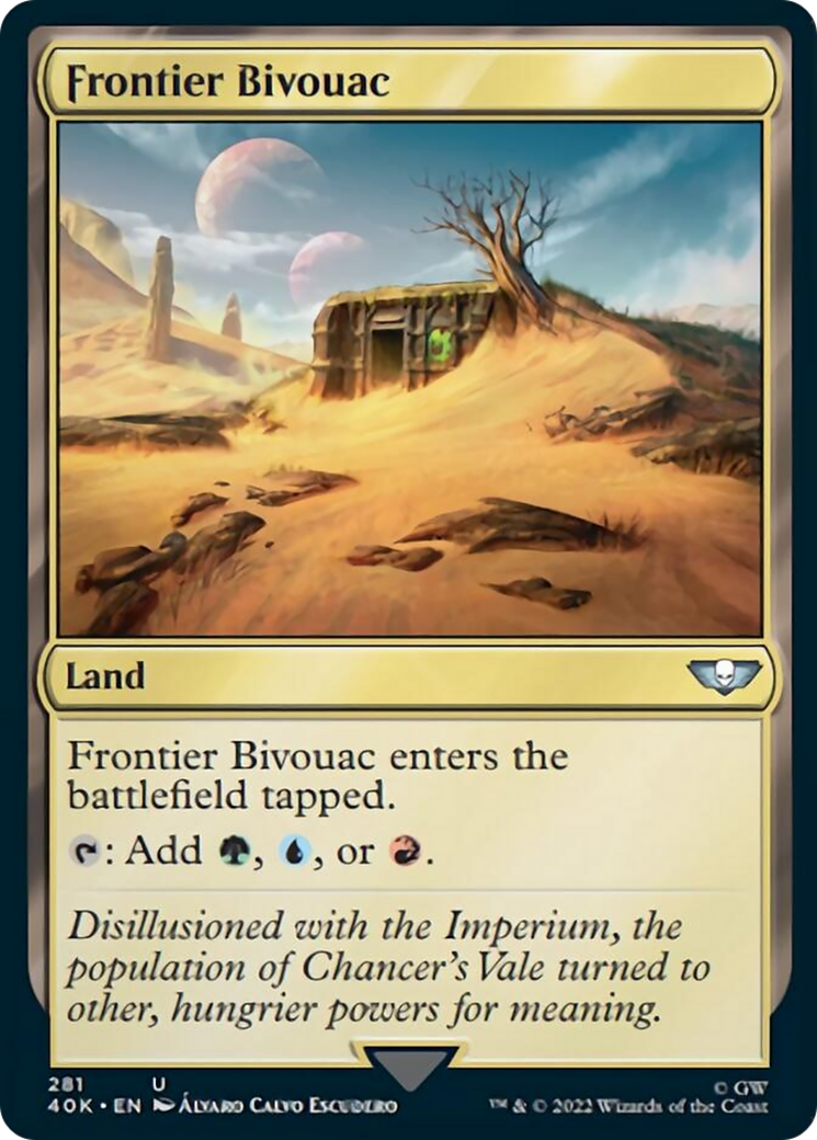 Frontier Bivouac (Surge Foil) [Universes Beyond: Warhammer 40,000] | Tacoma Games