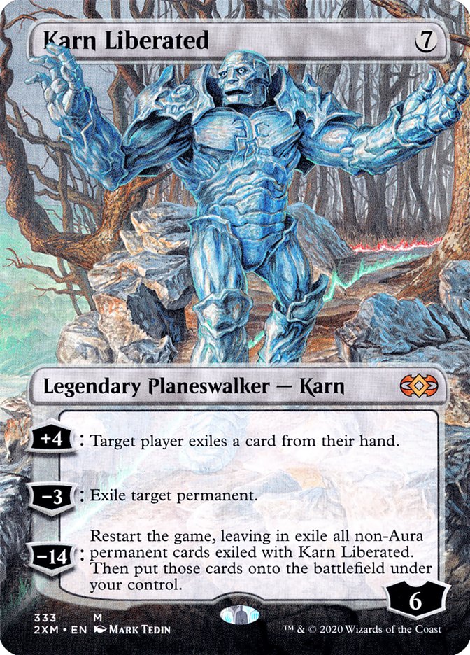 Karn Liberated (Borderless) [Double Masters] | Tacoma Games