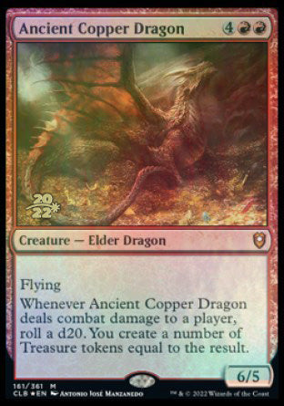 Ancient Copper Dragon [Commander Legends: Battle for Baldur's Gate Prerelease Promos] | Tacoma Games