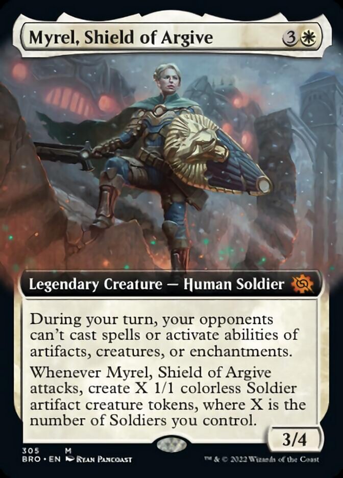 Myrel, Shield of Argive (Extended Art) [The Brothers' War] | Tacoma Games