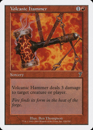 Volcanic Hammer [Seventh Edition] | Tacoma Games