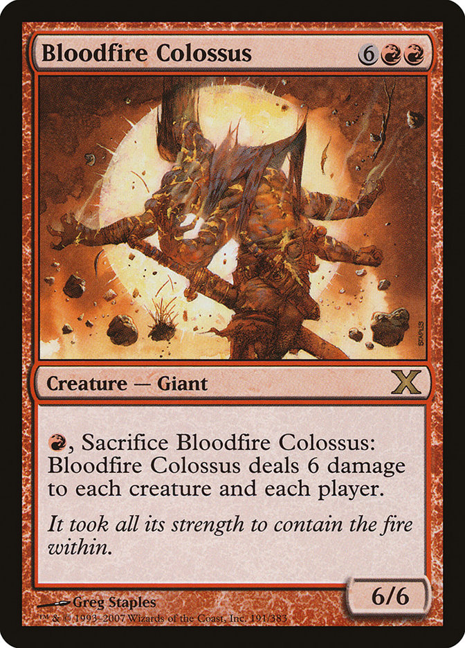 Bloodfire Colossus [Tenth Edition] | Tacoma Games
