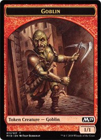 Goblin // Thopter Double-sided Token (Game Night) [Core Set 2019 Tokens] | Tacoma Games