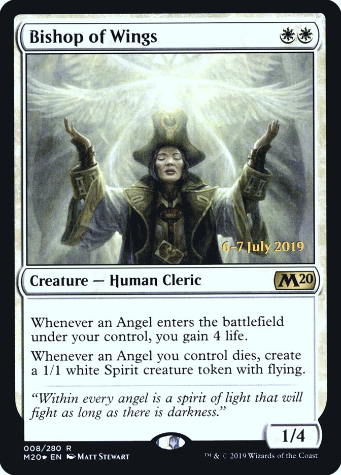 Bishop of Wings  [Core Set 2020 Prerelease Promos] | Tacoma Games