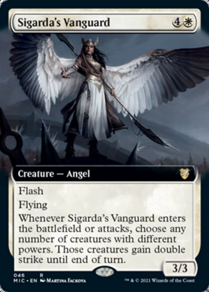 Sigarda's Vanguard (Extended) [Innistrad: Midnight Hunt Commander] | Tacoma Games