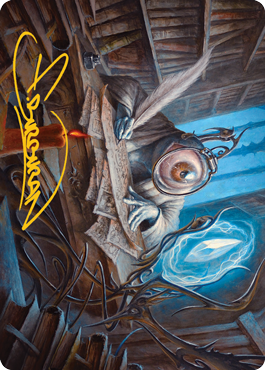 Unblinking Observer Art Card (Gold-Stamped Signature) [Innistrad: Midnight Hunt Art Series] | Tacoma Games