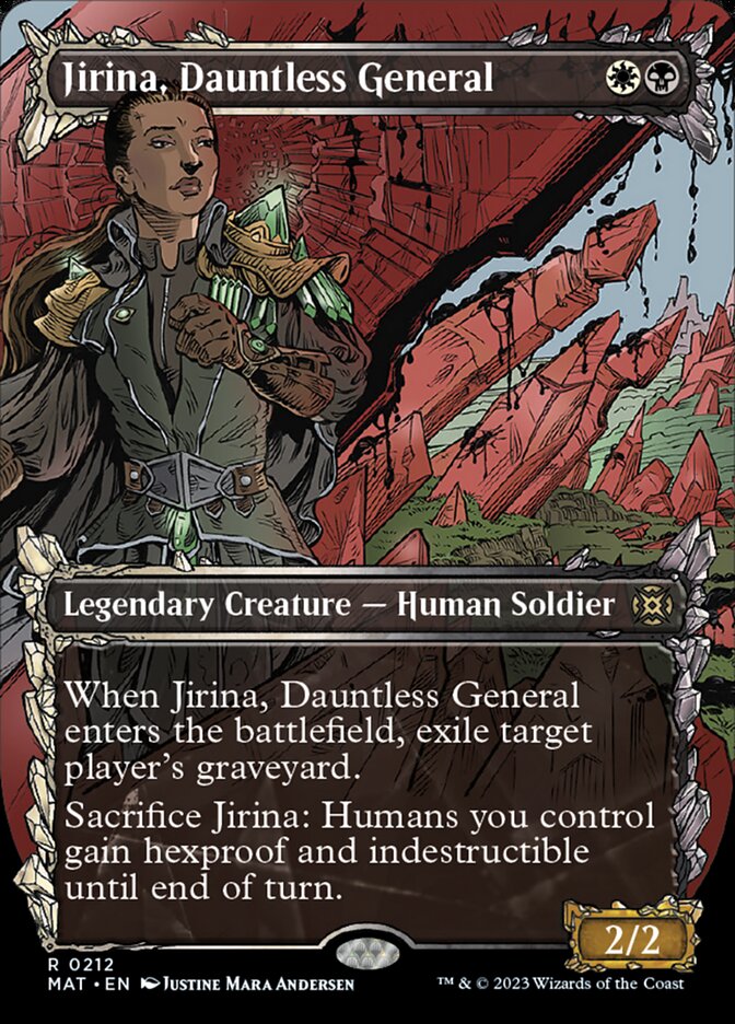 Jirina, Dauntless General (Showcase Halo Foil) [March of the Machine: The Aftermath] | Tacoma Games