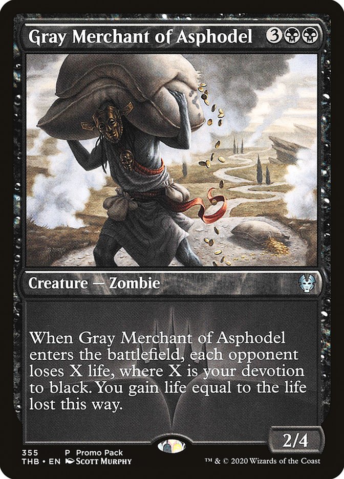 Gray Merchant of Asphodel (Promo Pack) [Theros Beyond Death Promos] | Tacoma Games