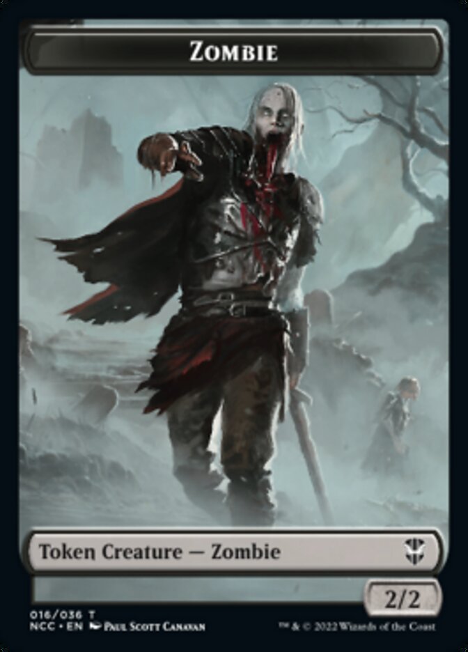 Zombie // Goat Double-sided Token [Streets of New Capenna Commander Tokens] | Tacoma Games
