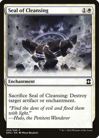 Seal of Cleansing [Eternal Masters] | Tacoma Games