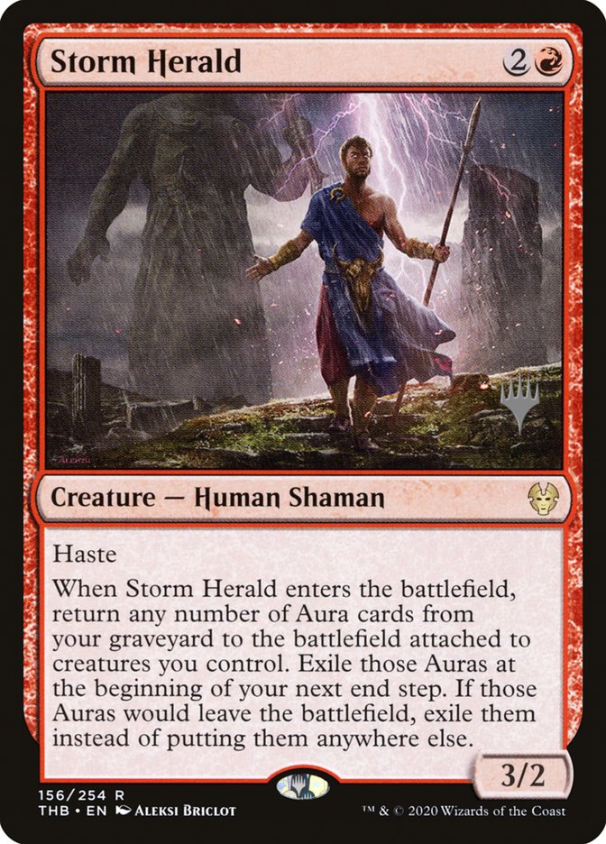 Storm Herald (Promo Pack) [Theros Beyond Death Promos] | Tacoma Games