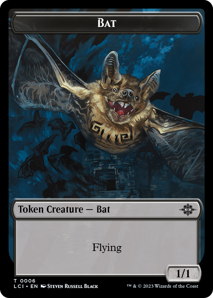 Bat // Vampire (0004) Double-Sided Token [The Lost Caverns of Ixalan Commander Tokens] | Tacoma Games