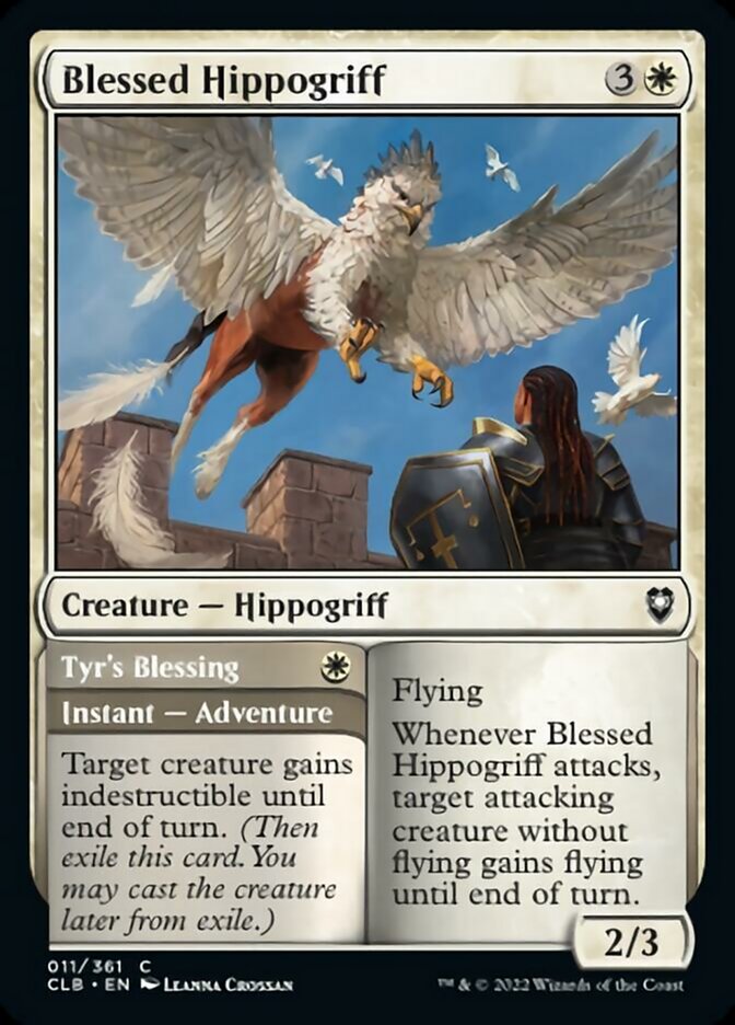 Blessed Hippogriff // Tyr's Blessing [Commander Legends: Battle for Baldur's Gate] | Tacoma Games