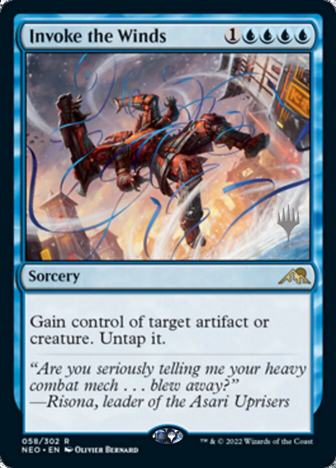 Invoke the Winds (Promo Pack) [Kamigawa: Neon Dynasty Promos] | Tacoma Games