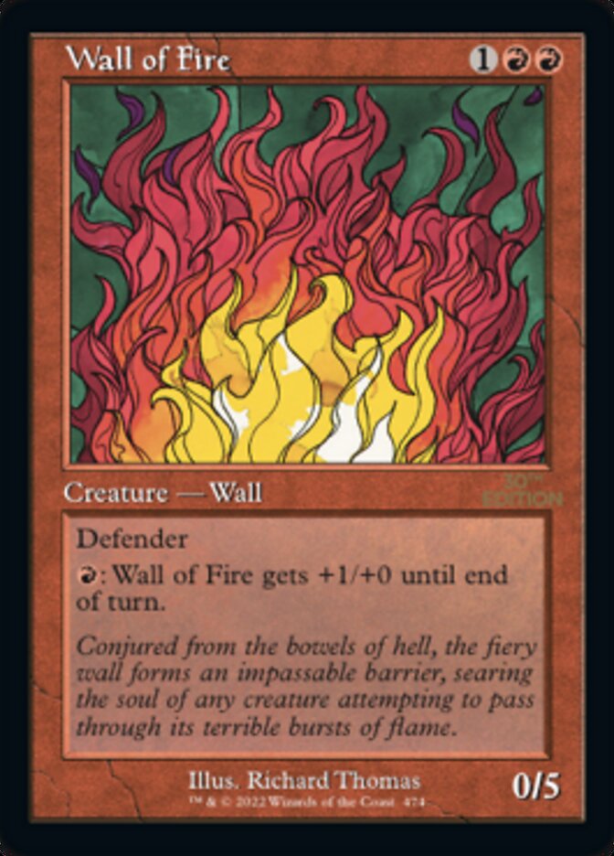 Wall of Fire (Retro) [30th Anniversary Edition] | Tacoma Games