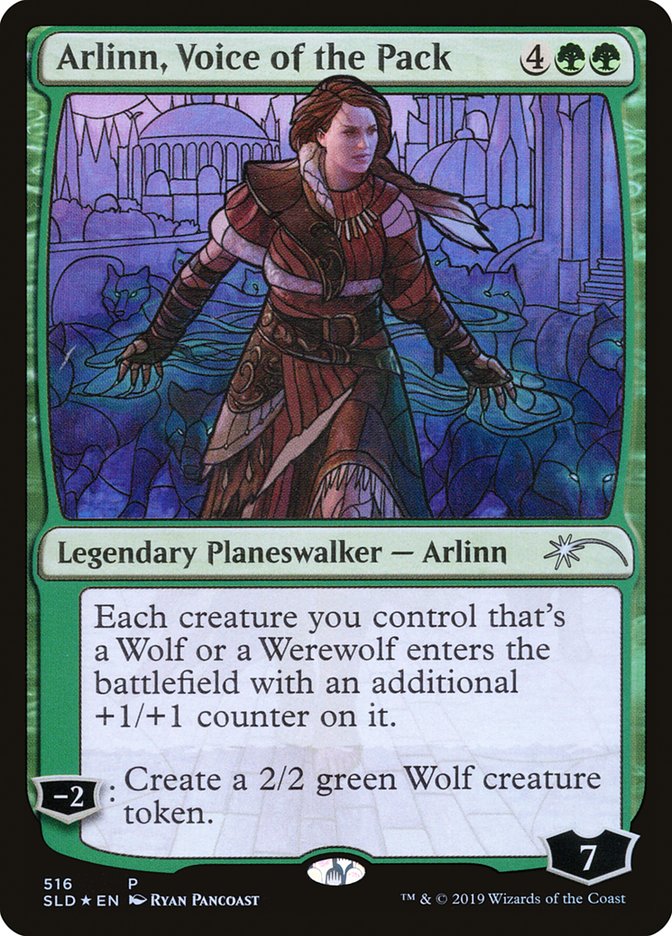 Arlinn, Voice of the Pack (Stained Glass) [Secret Lair Drop Promos] | Tacoma Games