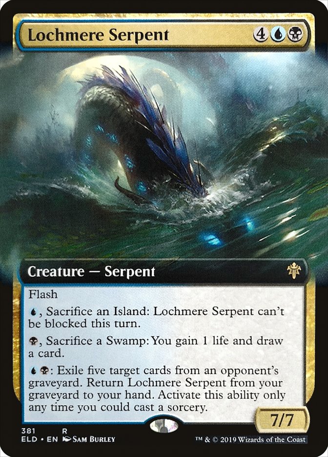 Lochmere Serpent (Extended Art) [Throne of Eldraine] | Tacoma Games