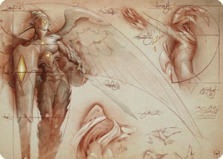 Platinum Angel Art Card [The Brothers' War Art Series] | Tacoma Games