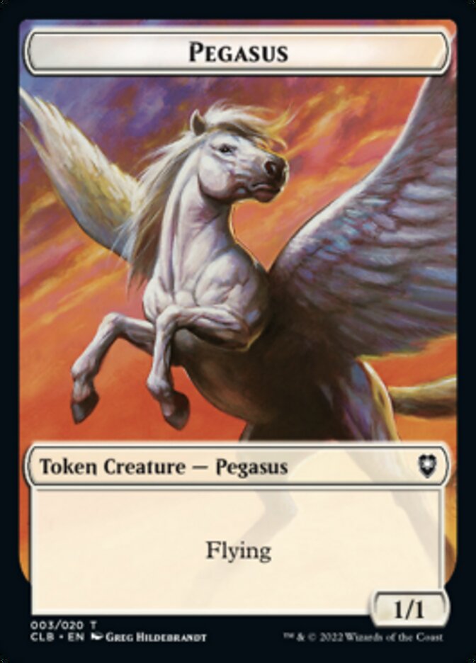 Pegasus Token [Commander Legends: Battle for Baldur's Gate Tokens] | Tacoma Games