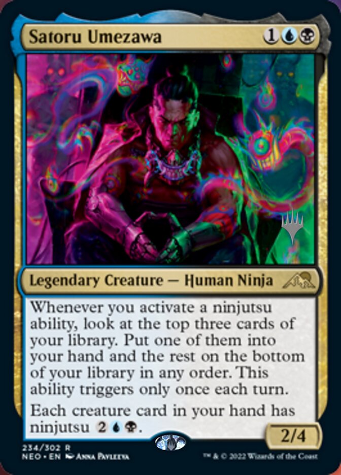 Satoru Umezawa (Promo Pack) [Kamigawa: Neon Dynasty Promos] | Tacoma Games