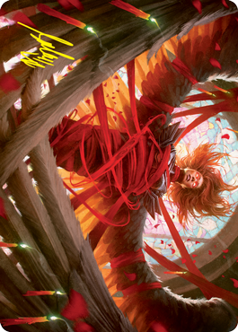 Sigarda's Imprisonment Art Card (Gold-Stamped Signature) [Innistrad: Crimson Vow Art Series] | Tacoma Games