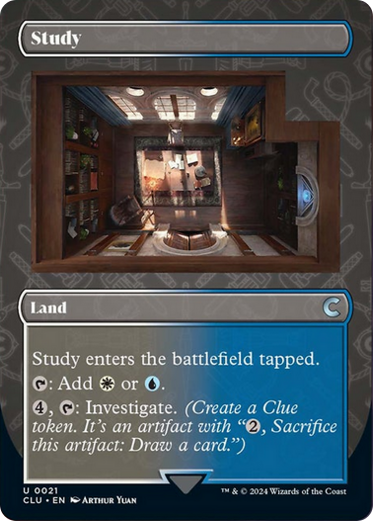Study (Borderless) [Ravnica: Clue Edition] | Tacoma Games