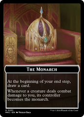 Gold // The Monarch Double-Sided Token [Murders at Karlov Manor Commander Tokens] | Tacoma Games
