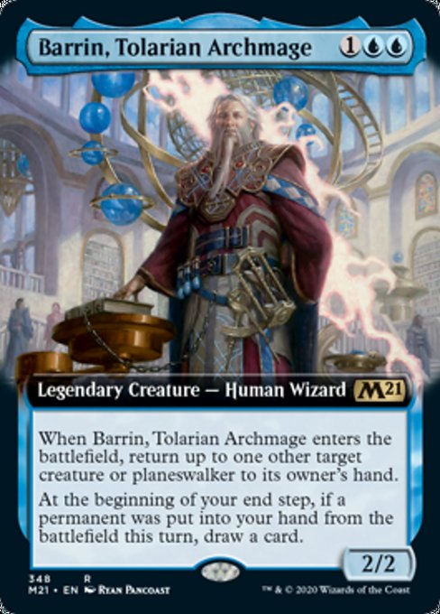 Barrin, Tolarian Archmage (Extended Art) [Core Set 2021] | Tacoma Games
