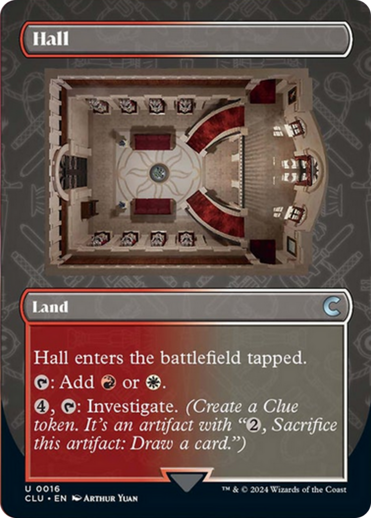 Hall (Borderless) [Ravnica: Clue Edition] | Tacoma Games