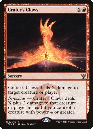 Crater's Claws [Khans of Tarkir Promos] | Tacoma Games