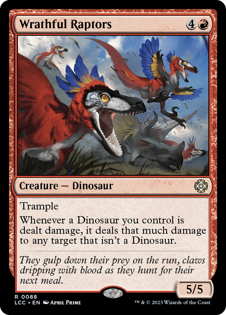 Wrathful Raptors [The Lost Caverns of Ixalan Commander] | Tacoma Games