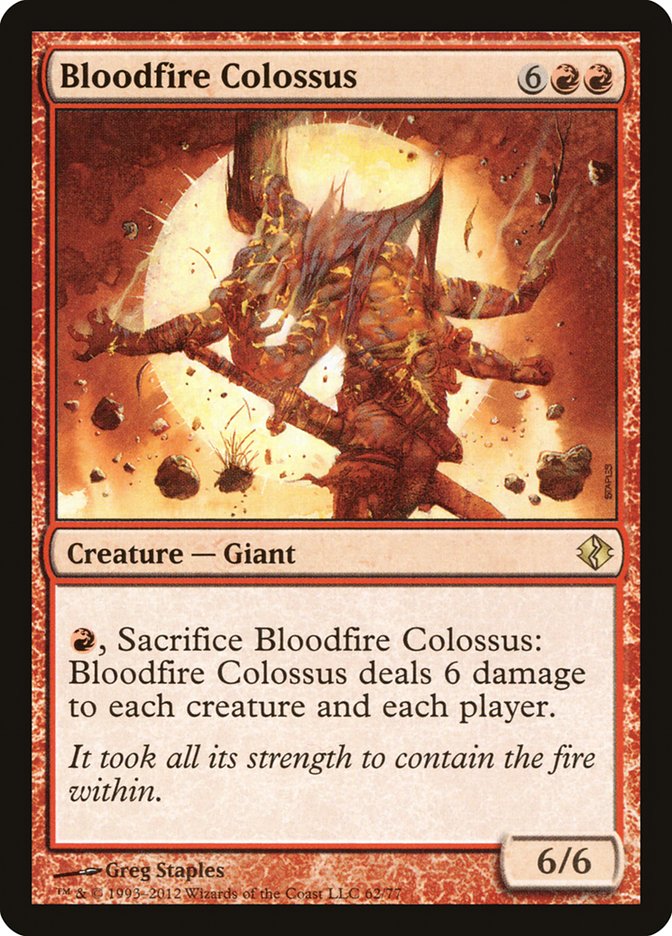 Bloodfire Colossus [Duel Decks: Venser vs. Koth] | Tacoma Games