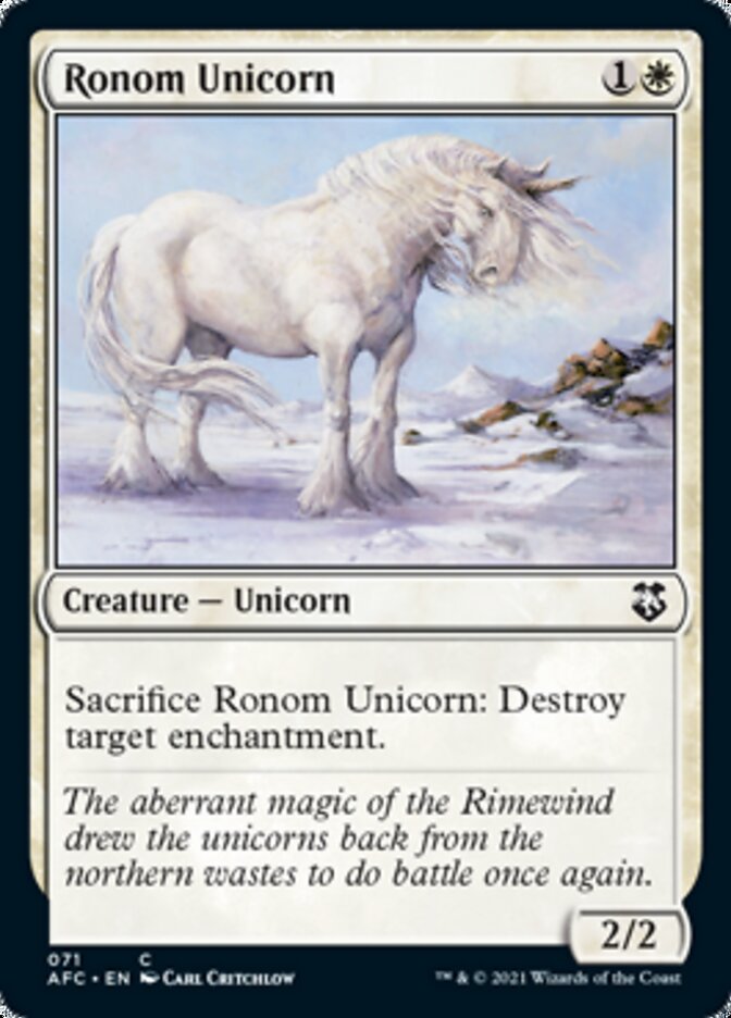 Ronom Unicorn [Dungeons & Dragons: Adventures in the Forgotten Realms Commander] | Tacoma Games