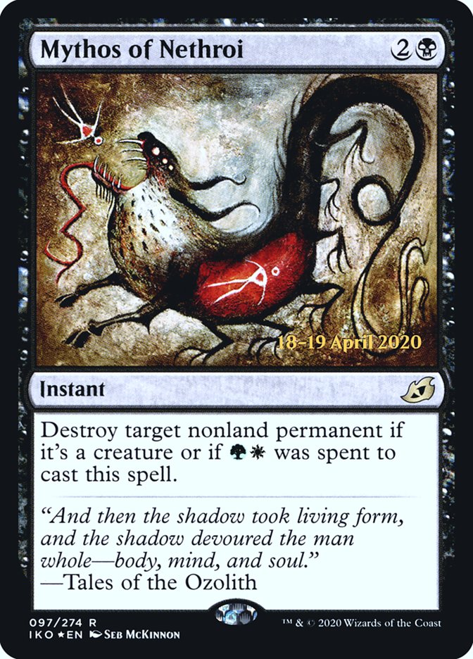 Mythos of Nethroi  [Ikoria: Lair of Behemoths Prerelease Promos] | Tacoma Games