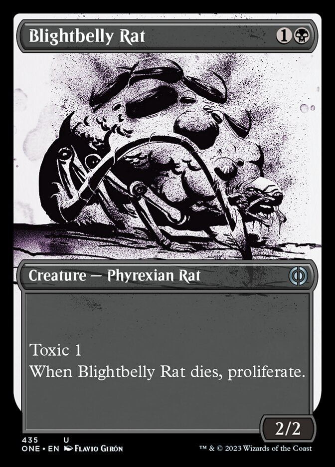 Blightbelly Rat (Showcase Ichor Step-and-Compleat Foil) [Phyrexia: All Will Be One] | Tacoma Games