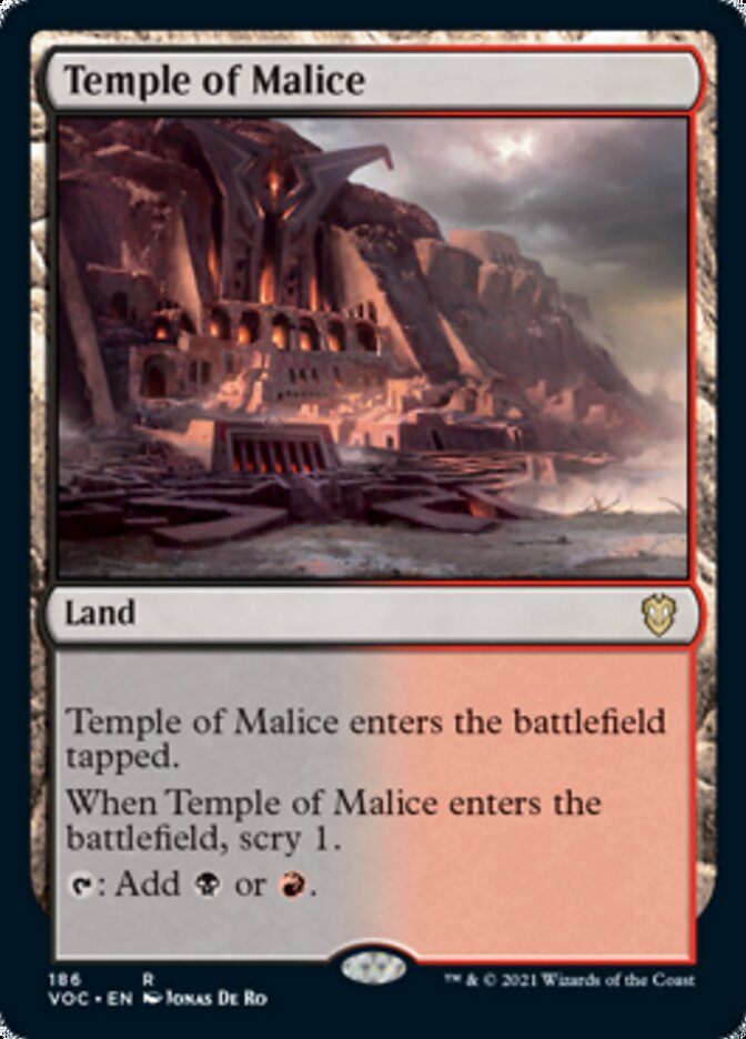 Temple of Malice [Innistrad: Crimson Vow Commander] | Tacoma Games