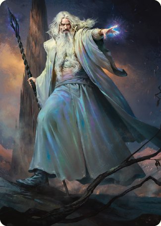 Saruman of Many Colors Art Card [The Lord of the Rings: Tales of Middle-earth Art Series] | Tacoma Games