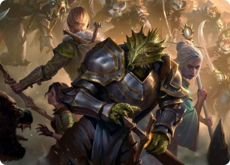 You Come to the Gnoll Camp Art Card [Dungeons & Dragons: Adventures in the Forgotten Realms Art Series] | Tacoma Games