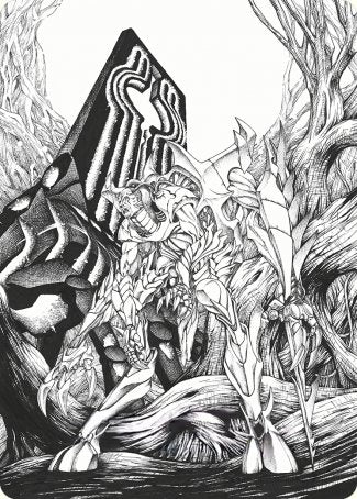 Lukka, Bound to Ruin Art Card [Phyrexia: All Will Be One Art Series] | Tacoma Games