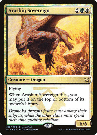 Arashin Sovereign [Dragons of Tarkir Promos] | Tacoma Games