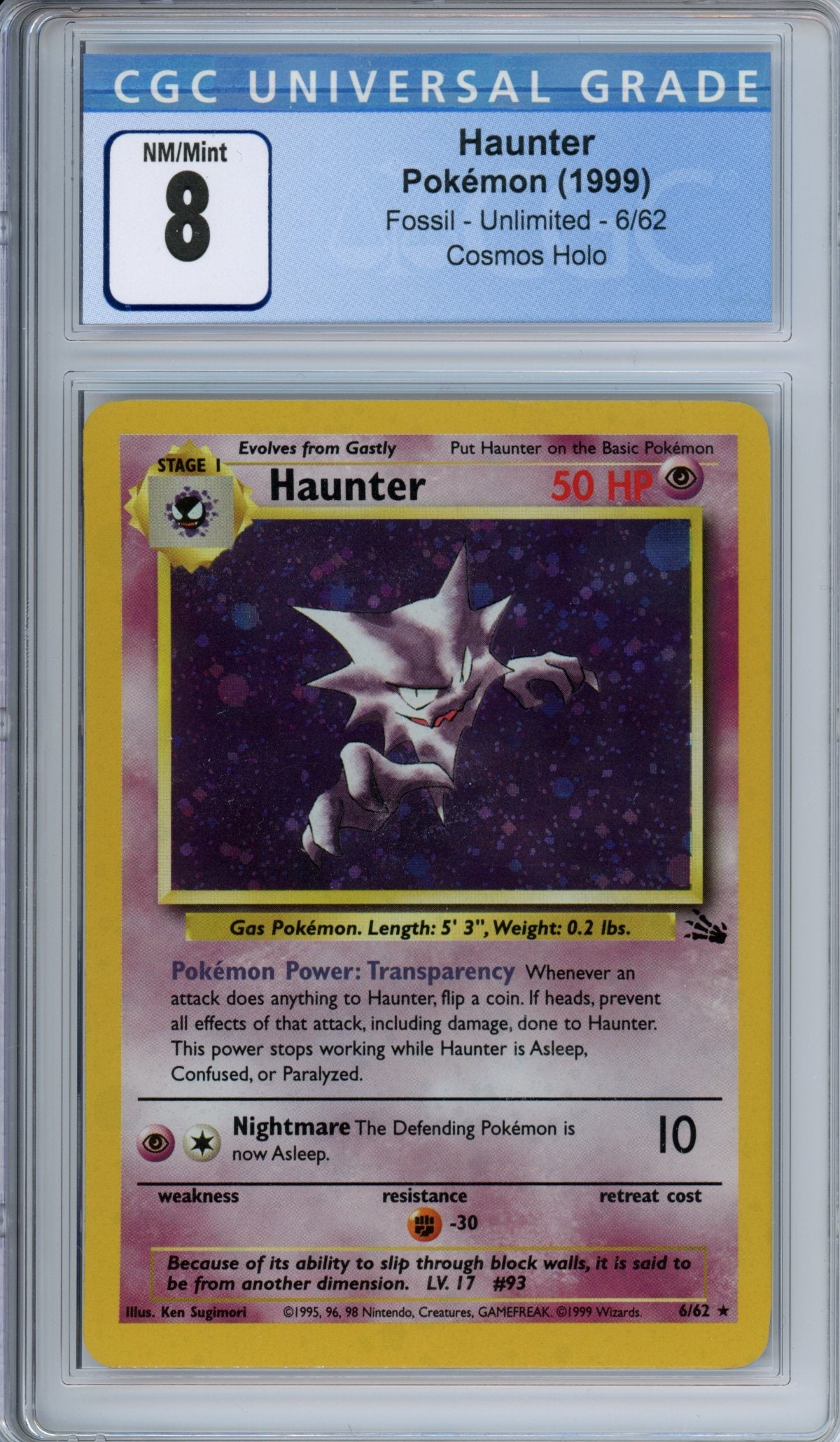 CGC 8 Unlimited fossil Haunter | Tacoma Games