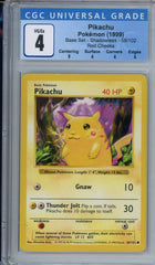 CGC 4 shadowless base set red cheeks pikachu | Tacoma Games