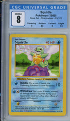 CGC 8 shadowless base set squirtle | Tacoma Games