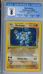 cgc 8 1st edition base set machamp | Tacoma Games