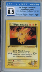 CGC 8.5 1st edition Lt. surge's pikachu | Tacoma Games