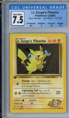 CGC 7.5 1st edition lt. surge's pikachu 81/132 | Tacoma Games