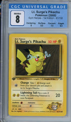 CGC 8 1st edition Lt surge's pikachu 81/132 | Tacoma Games