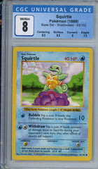 CGC 8 shadowless base set squirtle | Tacoma Games