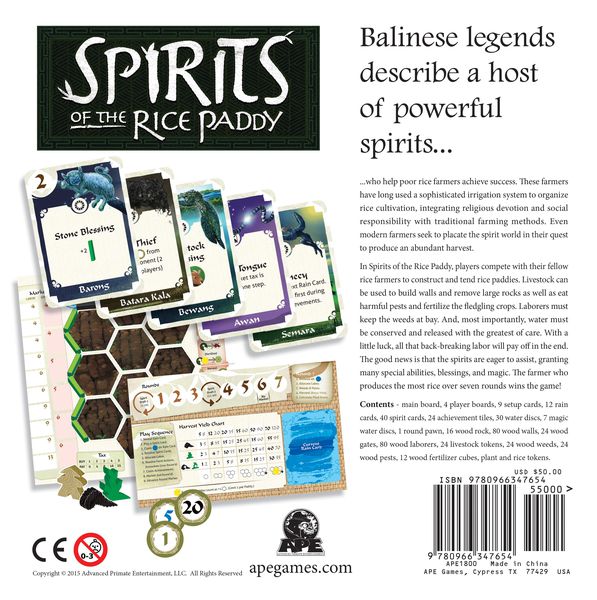 Spirits of the Rice Paddy | Tacoma Games